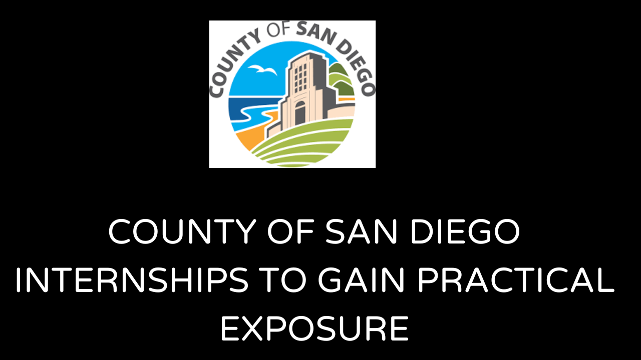 County of san diego internships